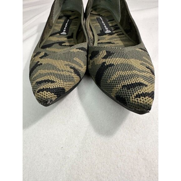 Steven by Steve Madden Camouflage Slip On Knit Flats Pointed Toe Rosy Size 7M - Picture 7 of 10
